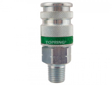 Topring 31.844 - Ultraflo 7.8 mm Steel Quick Coupler 1/4 (M) NPT