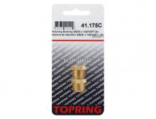 Topring 41.175C - Brass Adapter 3/8 (M) to 1/4 (F) NPT (2-Pack)