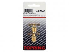 Topring 41.794C - Brass Drain Cock 1/4 (M) NPT (2-Pack)