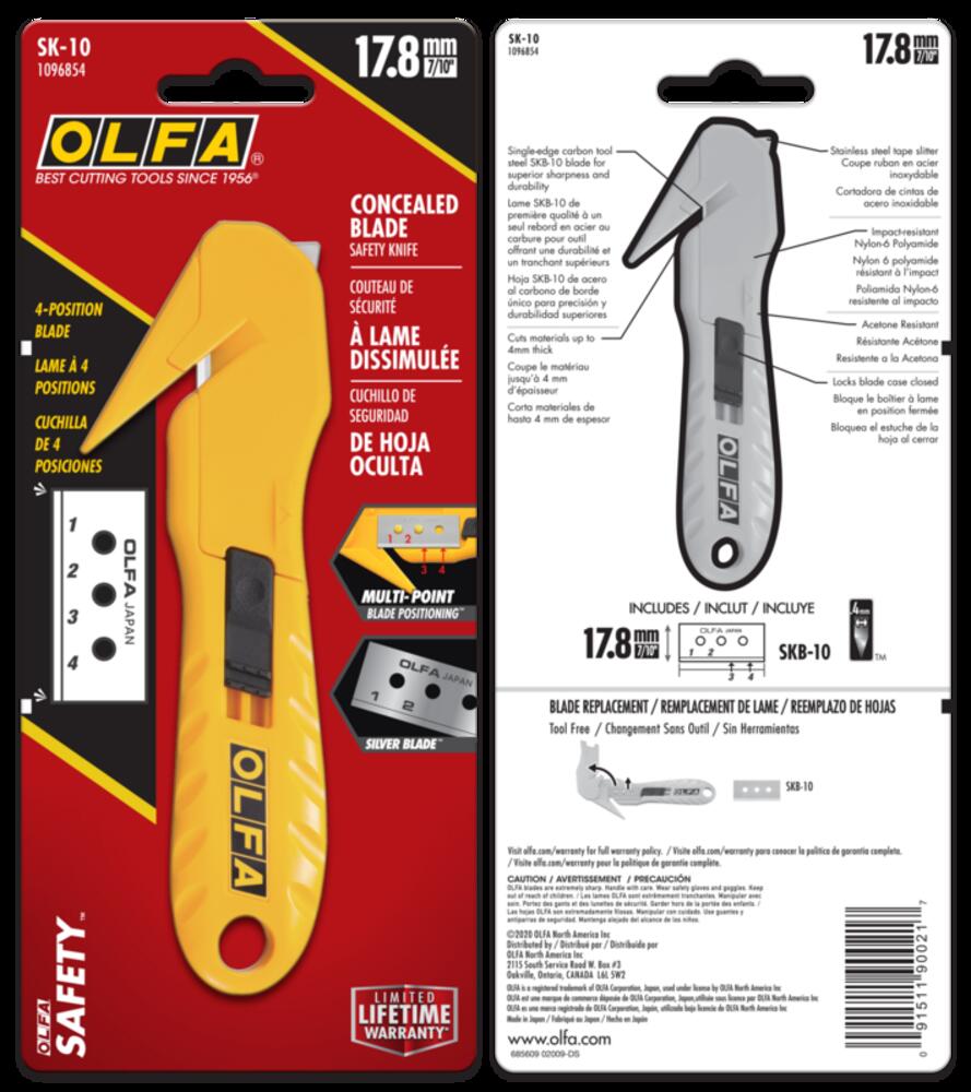 SK-10 Concealed Blade Safety Knife w/SKB-10 Blade<span class=' ItemWarning' style='display:block;'>Item is usually in stock, but we&#39;ll be in touch if there&#39;s a problem<br /></span>