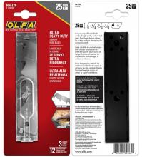 OLFA 1124930 - HH-12B 25mm Silver Extra HD Hook Snap Blade, 3pk