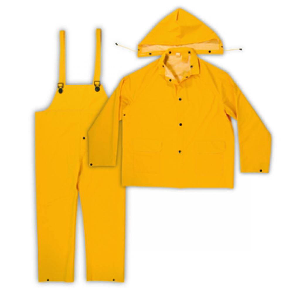 3 PIECE HEAVYWEIGHT PVC RAIN SUIT (.35mm PVC) - 2XL<span class=' ItemWarning' style='display:block;'>Item is usually in stock, but we&#39;ll be in touch if there&#39;s a problem<br /></span>