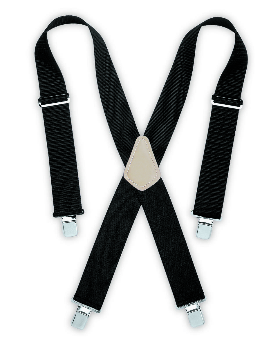 HEAVY-DUTY WORK SUSPENDERS - BLACK<span class=' ItemWarning' style='display:block;'>Item is usually in stock, but we&#39;ll be in touch if there&#39;s a problem<br /></span>