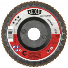 Tyrolit 34315845 - Premium Flap Disc-Plastic Backed-Cerabond 5"x7/8" TYPE 27 CA 40