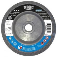 Tyrolit 34464924 - Premium Flap Disc-Plastic Backed-C-Trim 5"x5/8"-11 TYPE 27 ZA 40