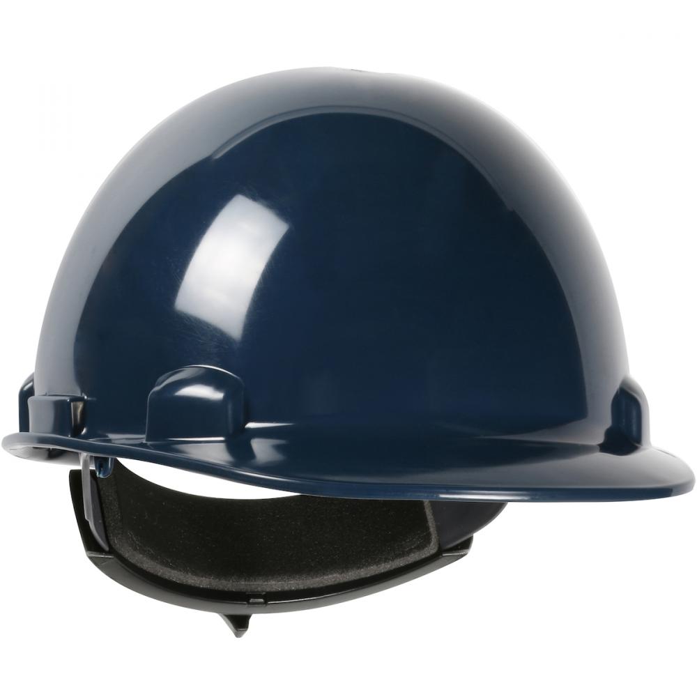 DOM, HARD HAT, CAP STYLE SMOOTH DOME, 4 PTS SUSP, RATCHET, TYPE 1 CLASS E, NAVY BLUE<span class=' ItemWarning' style='display:block;'>Item is usually in stock, but we&#39;ll be in touch if there&#39;s a problem<br /></span>