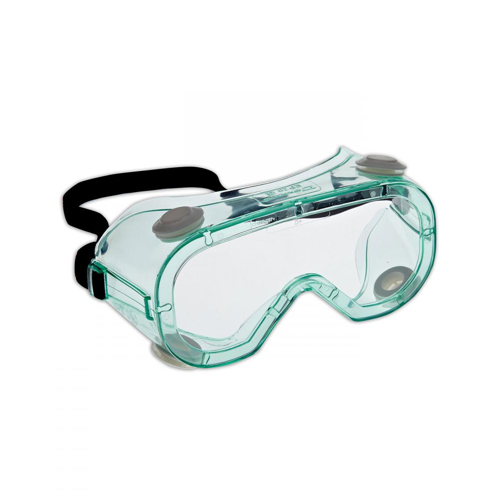 CHEM SPLASH, GOGGLE, SPLASH GOGGLES, INDIRECT VENT, GREEN / CLEAR, CSA Z94.3 CERTIFIED<span class=' ItemWarning' style='display:block;'>Item is usually in stock, but we&#39;ll be in touch if there&#39;s a problem<br /></span>