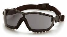 Pyramex Safety GB1820STM - V2G - Black Frame/Gray H2MAX Anti-Fog Lens