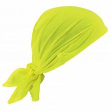 Ergodyne 12586 - 6710CT Lime Cooling Bandana Triangle Hat - PVA - Tie