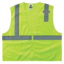 Ergodyne 21055 - 8210Z L/XL Lime Class 2 Economy Mesh Vest - Zipper