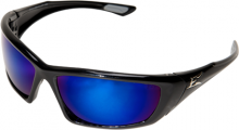 Wolf Peak(Edge Eyewear) TXRAP418 - Robson - Black Frame / Polarized Aqua Precision Blue Mirror Lenses