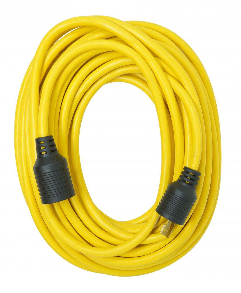 CORD- TWIST LOCK 12/3 50&#39; SJTW YELLOW<span class=' ItemWarning' style='display:block;'>Item is usually in stock, but we&#39;ll be in touch if there&#39;s a problem<br /></span>