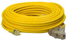 Southwire 4189SW8802 - EXTCORD, 12/3 SJTW 100' YLW TRITAP LE SW