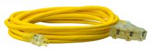 Southwire 4187SW8802 - EXTCORD, 12/3 SJTW 25' YLW TRITAP LE SW