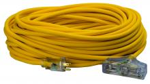 Southwire 4189SW8802 - EXTCORD, 12/3 SJTW 100' YLW TRITAP LE SW