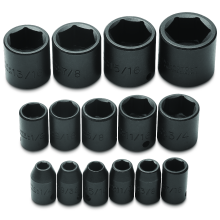 Proto J74106 - Proto(R) 1/2" Drive 19 Piece Impact Socket Set - 6 Point