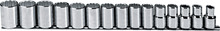 Proto J54206 - Proto(R) 1/2" Drive 15 Piece Metric Socket Set - 12 Point