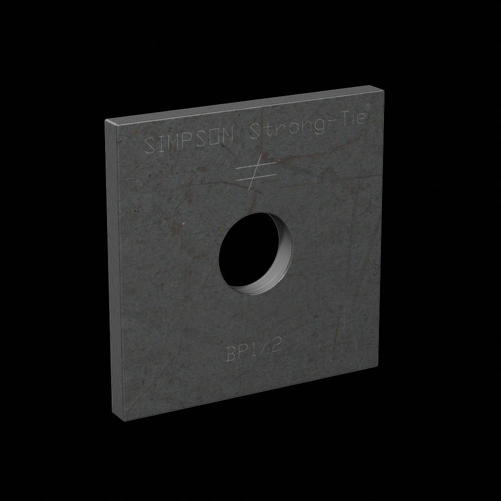 BP 2 in. x 2 in. Bearing Plate with 1/2 in. Bolt Dia.<span class=' ItemWarning' style='display:block;'>Item is usually in stock, but we&#39;ll be in touch if there&#39;s a problem<br /></span>