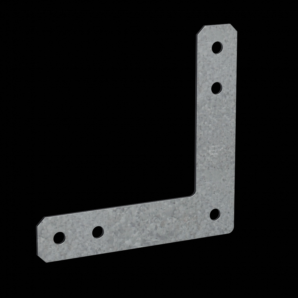 HL 12 in. x 12 in. 7-Gauge Galvanized Heavy L Strap<span class=' ItemWarning' style='display:block;'>Item is usually in stock, but we&#39;ll be in touch if there&#39;s a problem<br /></span>