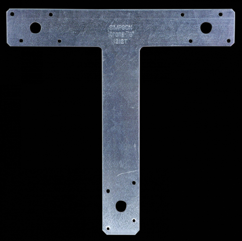 12 in. x 12 in. 14-Gauge Galvanized T Strap<span class=' ItemWarning' style='display:block;'>Item is usually in stock, but we&#39;ll be in touch if there&#39;s a problem<br /></span>