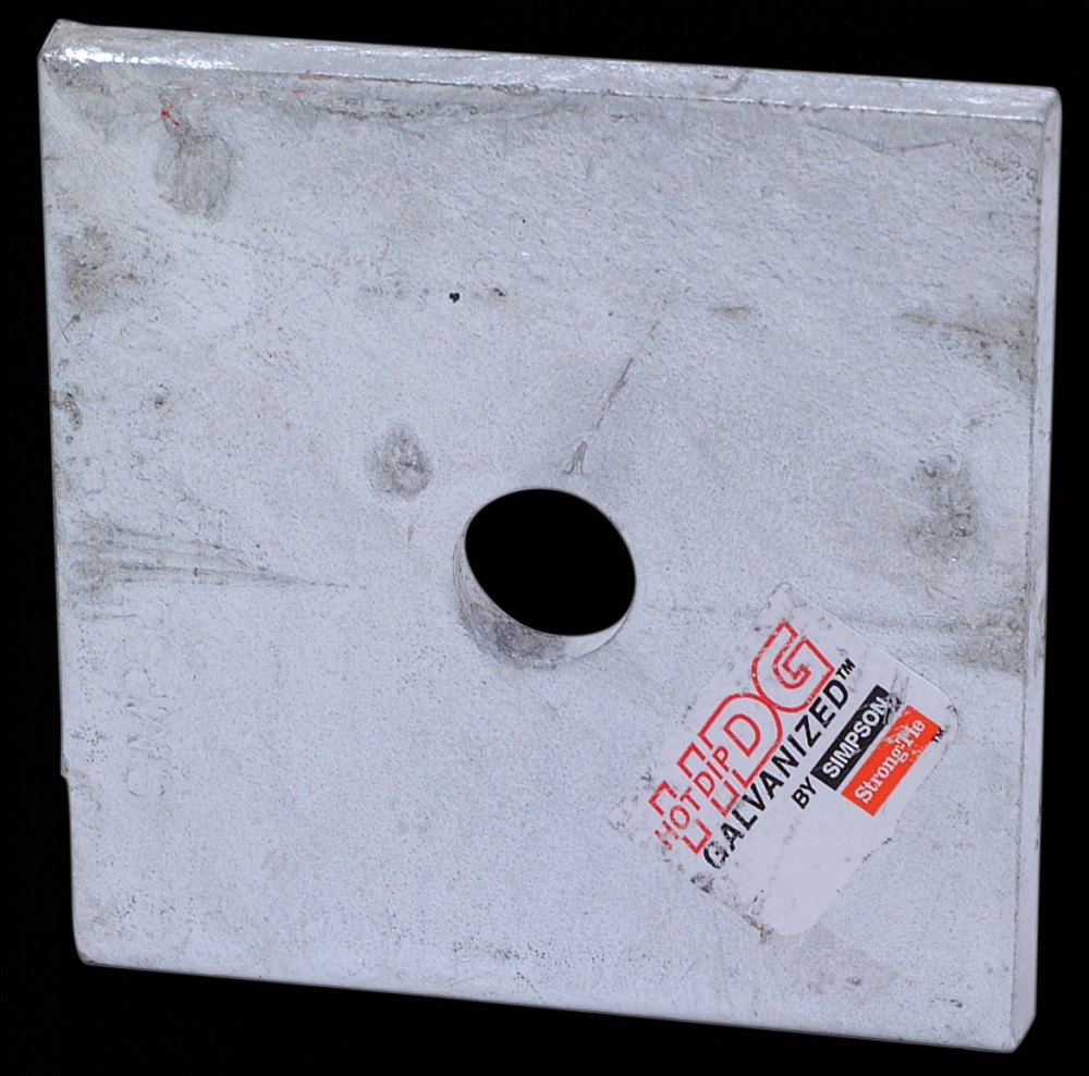 BP 3 in. x 3 in. Bearing Plate with 1/2 in. Bolt Dia.<span class=' ItemWarning' style='display:block;'>Item is usually in stock, but we&#39;ll be in touch if there&#39;s a problem<br /></span>