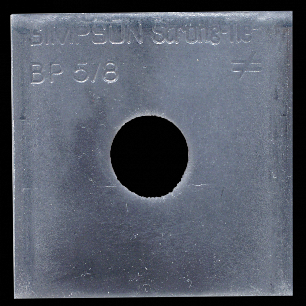 BP 2-1/2 in. x 2-1/2 in. Bearing Plate with 5/8 in. Bolt Dia.<span class=' ItemWarning' style='display:block;'>Item is usually in stock, but we&#39;ll be in touch if there&#39;s a problem<br /></span>