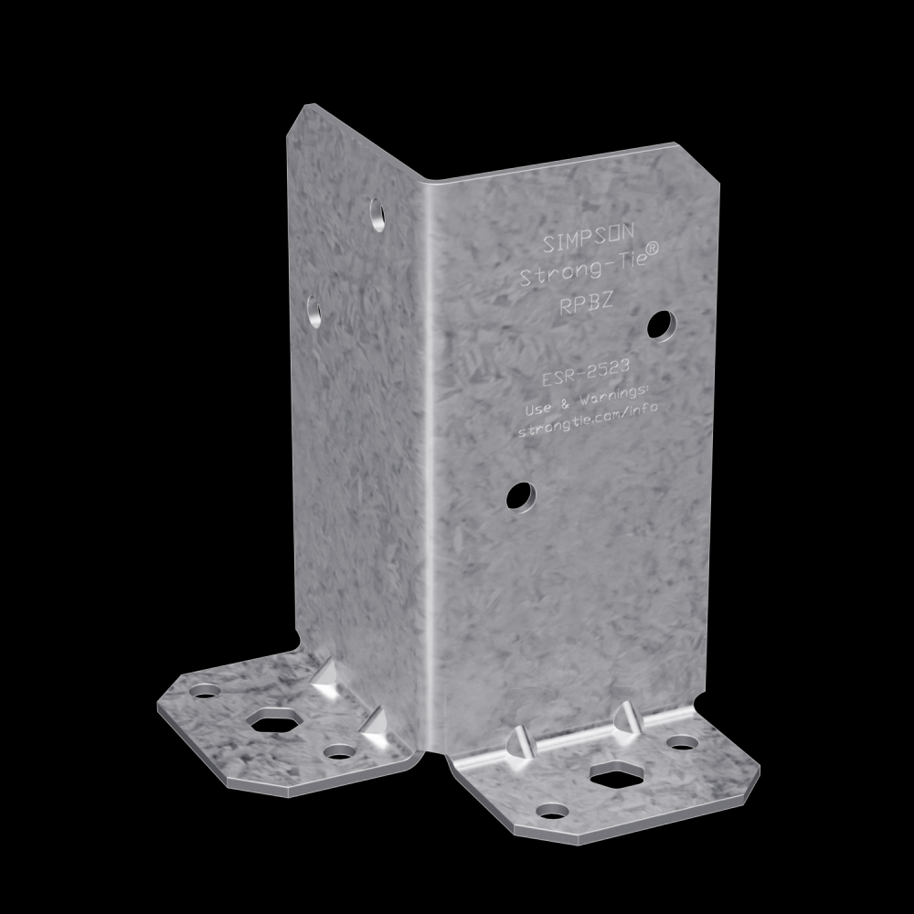 RPBZ ZMAX® Galvanized Retrofit Post Base for Double 2x4<span class=' ItemWarning' style='display:block;'>Item is usually in stock, but we&#39;ll be in touch if there&#39;s a problem<br /></span>