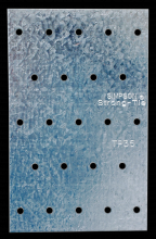 Simpson Strong-Tie TP37 - TP 3-1/8 in. x 7 in. 20-Gauge Galvanized Tie Plate