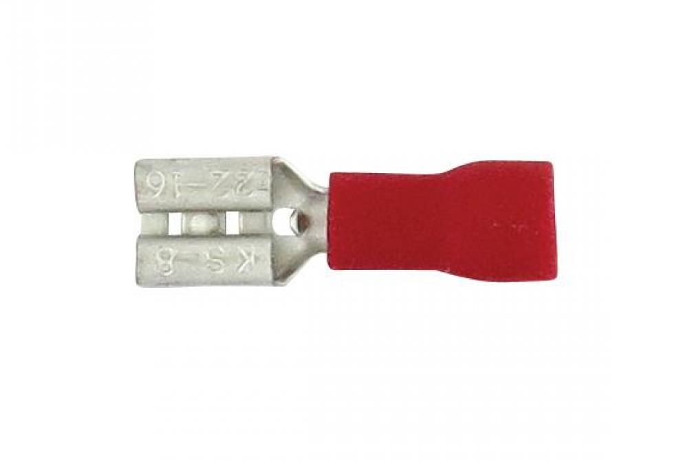KSPEC FEM SLIDE 22-18GA .187x.032 PVC RED 100PK<span class=' ItemWarning' style='display:block;'>Item is usually in stock, but we&#39;ll be in touch if there&#39;s a problem<br /></span>