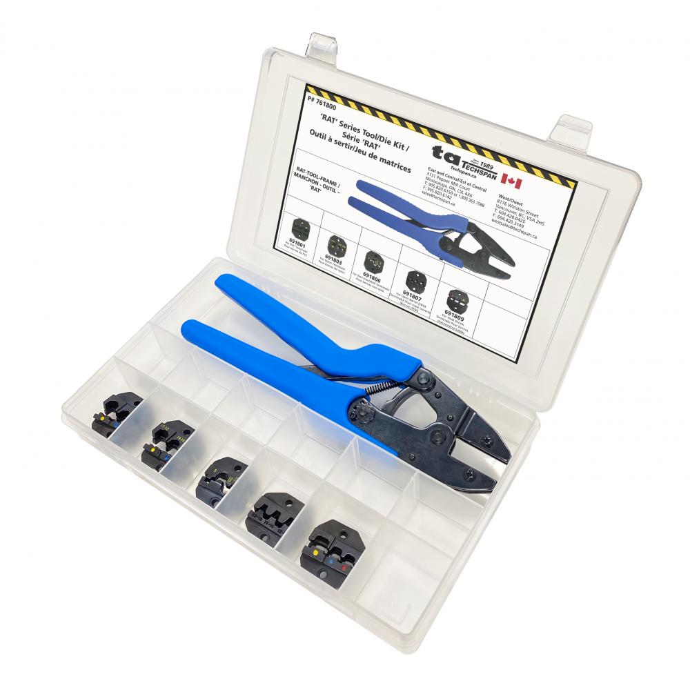 TOOL CRIMP KIT WITH 5 DIE SETS<span class=' ItemWarning' style='display:block;'>Item is usually in stock, but we&#39;ll be in touch if there&#39;s a problem<br /></span>