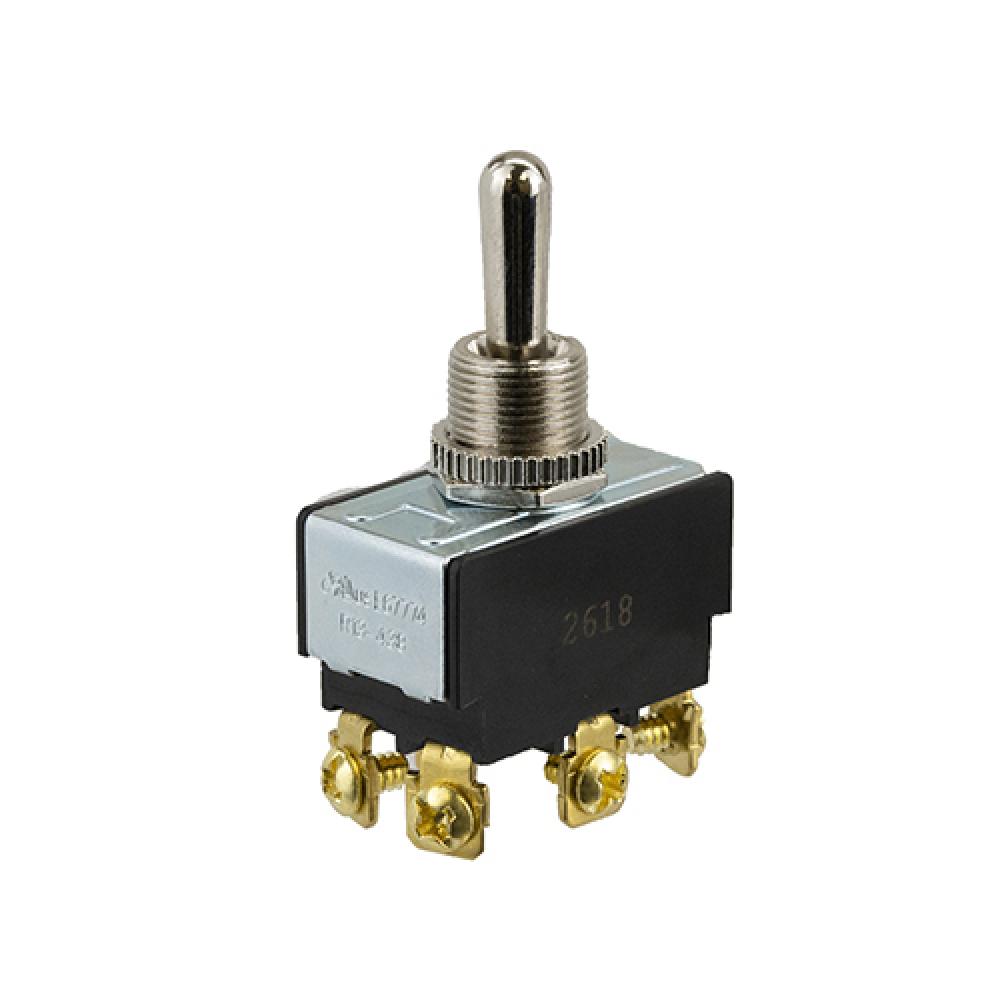Switch Toggle On Off On Dpdt Bat Toggle Screw 20A<span class=' ItemWarning' style='display:block;'>Item is usually in stock, but we&#39;ll be in touch if there&#39;s a problem<br /></span>