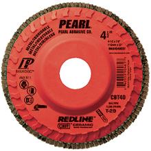 Pearl Abrasive Co. MAX5060CBT - 5 x 7/8 Redline™ CBT™ Maxidisc™ Trimmable Flap Discs, T-29, CBT60