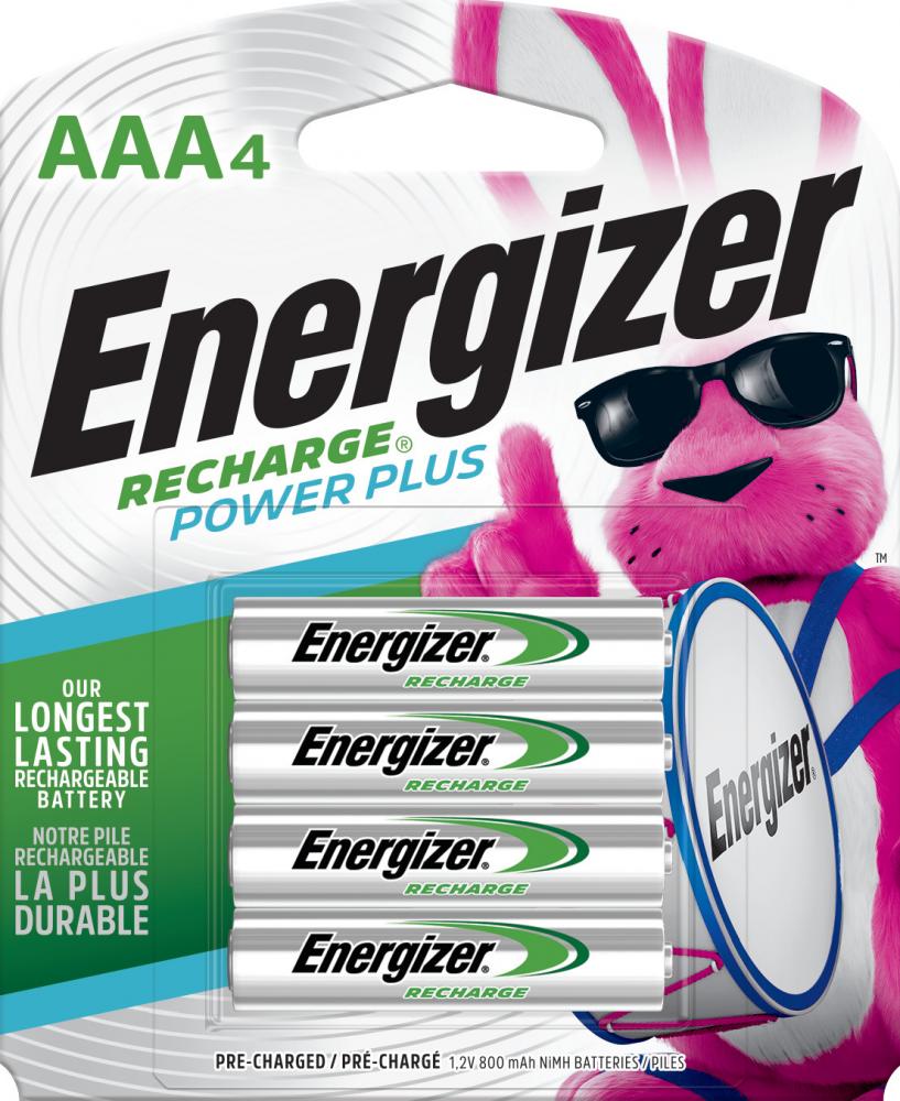 Energizer Power Plus Rechargeable AAA Batteries (4 Pack), Triple A Batteries<span class=' ItemWarning' style='display:block;'>Item is usually in stock, but we&#39;ll be in touch if there&#39;s a problem<br /></span>