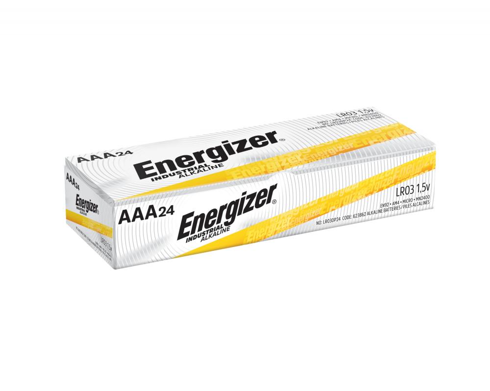 Energizer Industrial AAA - 4pk<span class=' ItemWarning' style='display:block;'>Item is usually in stock, but we&#39;ll be in touch if there&#39;s a problem<br /></span>