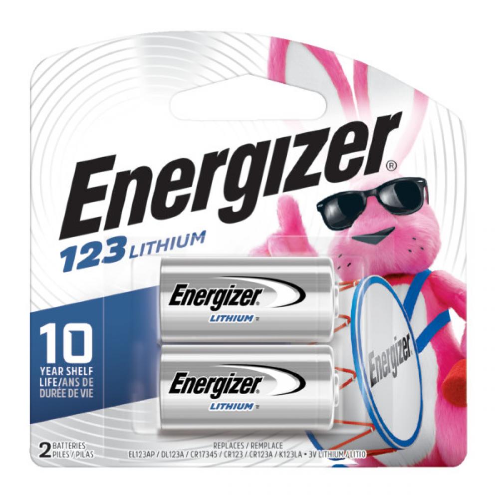 Energizer 123 Lithium Batteries (2 Pack), 3V Photo Batteries<span class=' ItemWarning' style='display:block;'>Item is usually in stock, but we&#39;ll be in touch if there&#39;s a problem<br /></span>