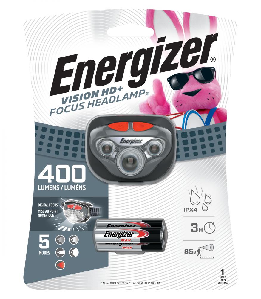 Energizer Vision HD + Focus LED Headlamp<span class=' ItemWarning' style='display:block;'>Item is usually in stock, but we&#39;ll be in touch if there&#39;s a problem<br /></span>