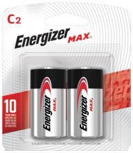 Energizer E93BP-2 - Energizer MAX C Batteries (2 Pack), C Cell Alkaline Batteries