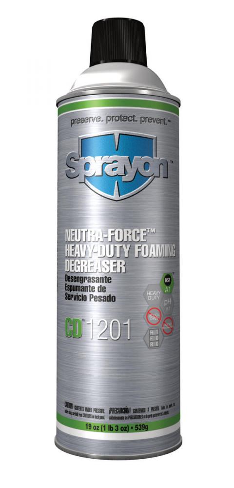 Sprayon CD1201 Neutra-Force Heavy-Duty Degreaser, 19 oz.<span class='Notice ItemWarning' style='display:block;'>Item has been discontinued<br /></span>