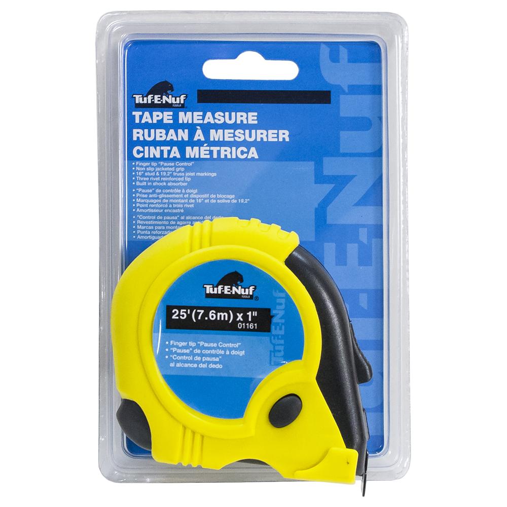 25&#39; (7.6m) x 1&#34; Rubber Jacket Tape Measure<span class=' ItemWarning' style='display:block;'>Item is usually in stock, but we&#39;ll be in touch if there&#39;s a problem<br /></span>