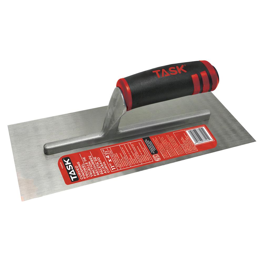 11&#34; x 4-1/2&#34; Curved High Carbon Steel Finishing Trowel with FlexFit Grip<span class=' ItemWarning' style='display:block;'>Item is usually in stock, but we&#39;ll be in touch if there&#39;s a problem<br /></span>