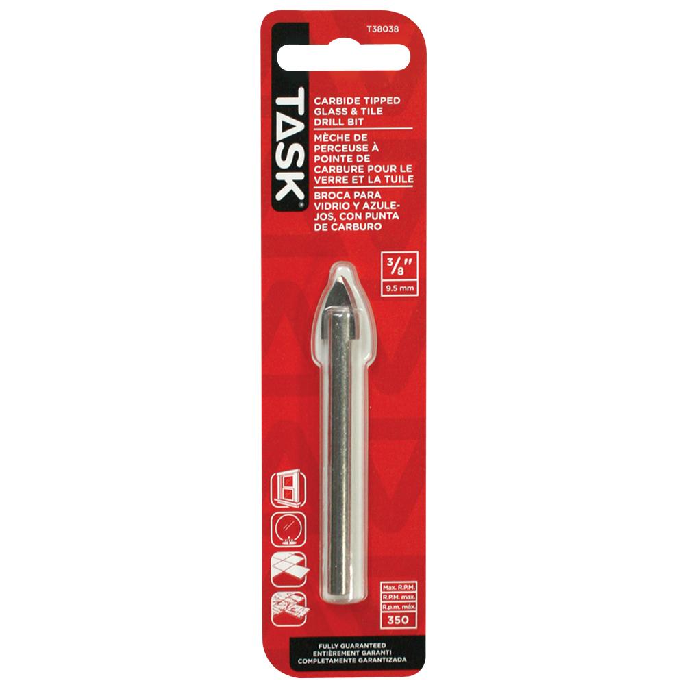 3/8&#34; Glass & Tile Drill Bit<span class=' ItemWarning' style='display:block;'>Item is usually in stock, but we&#39;ll be in touch if there&#39;s a problem<br /></span>