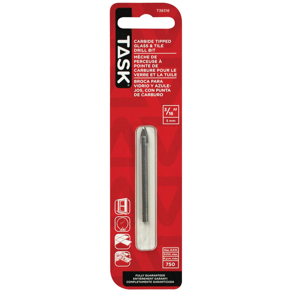 3/16&#34; Glass & Tile Drill Bit<span class=' ItemWarning' style='display:block;'>Item is usually in stock, but we&#39;ll be in touch if there&#39;s a problem<br /></span>