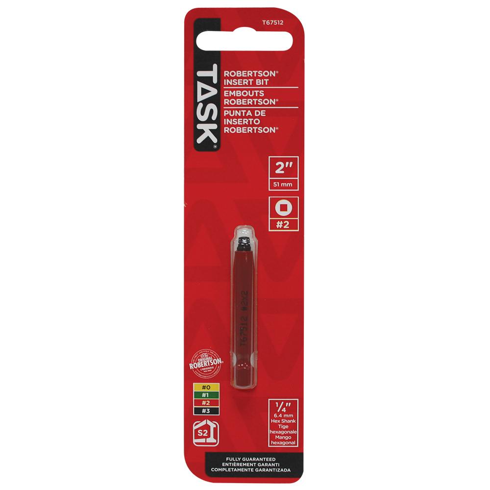 #2 Robertson® 2&#34; Red Two-Piece Screwdriver Bit<span class=' ItemWarning' style='display:block;'>Item is usually in stock, but we&#39;ll be in touch if there&#39;s a problem<br /></span>