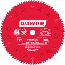 Diablo D1280X - 12 in. x 80 Tooth Fine Finish Saw Blade