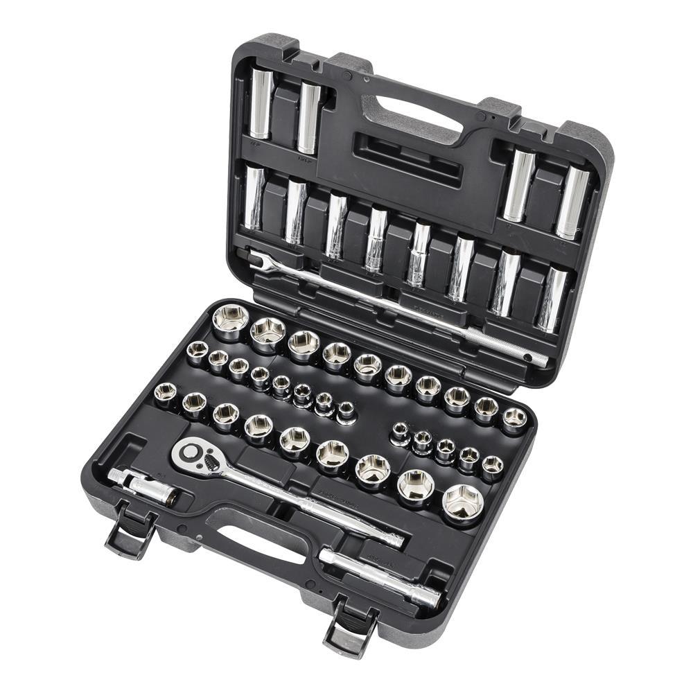 49 PC 1/2&#34; Drive SAE / Metric Socket Set<span class=' ItemWarning' style='display:block;'>Item is usually in stock, but we&#39;ll be in touch if there&#39;s a problem<br /></span>