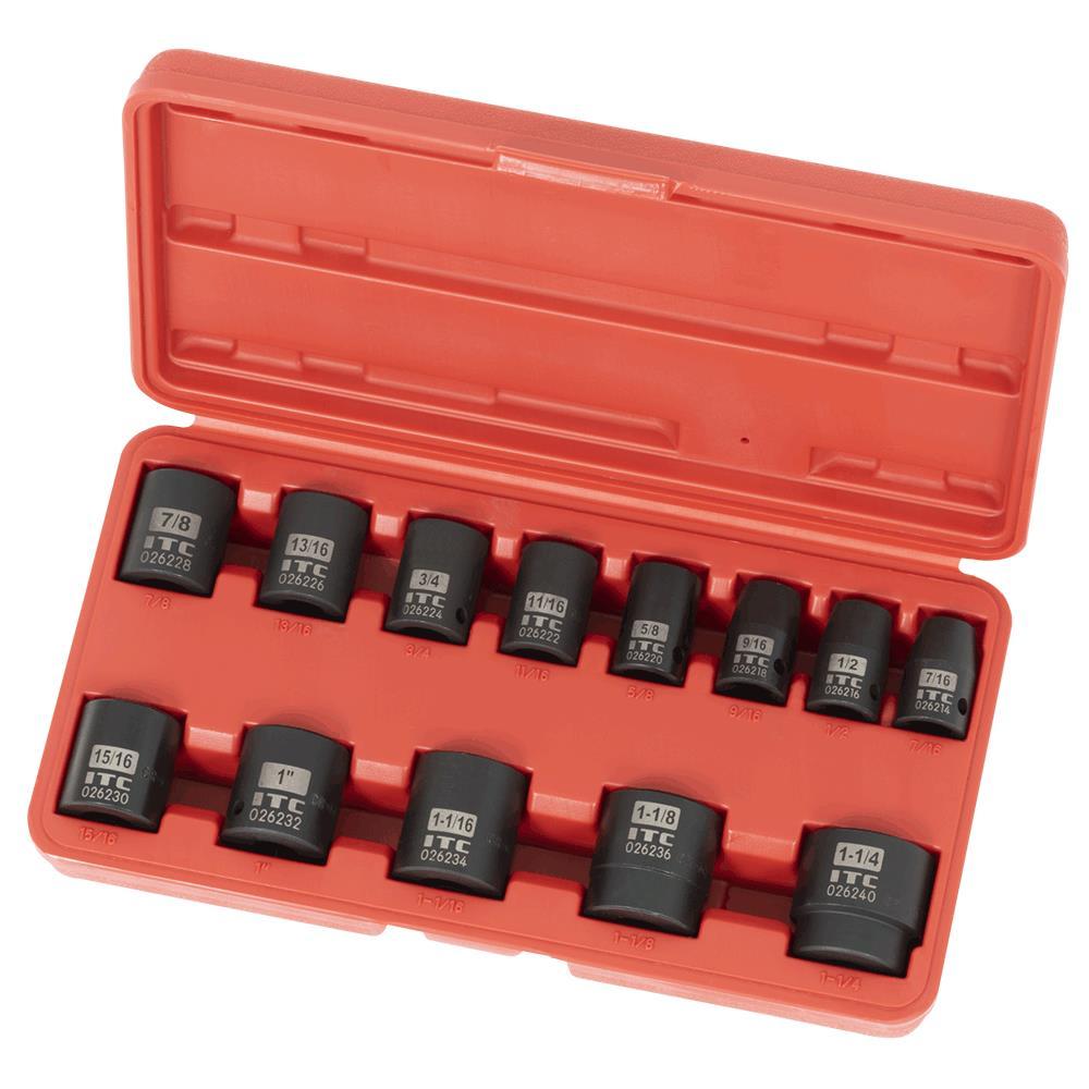 1/2&#34; Drive 13PC SAE Impact Socket Set<span class=' ItemWarning' style='display:block;'>Item is usually in stock, but we&#39;ll be in touch if there&#39;s a problem<br /></span>