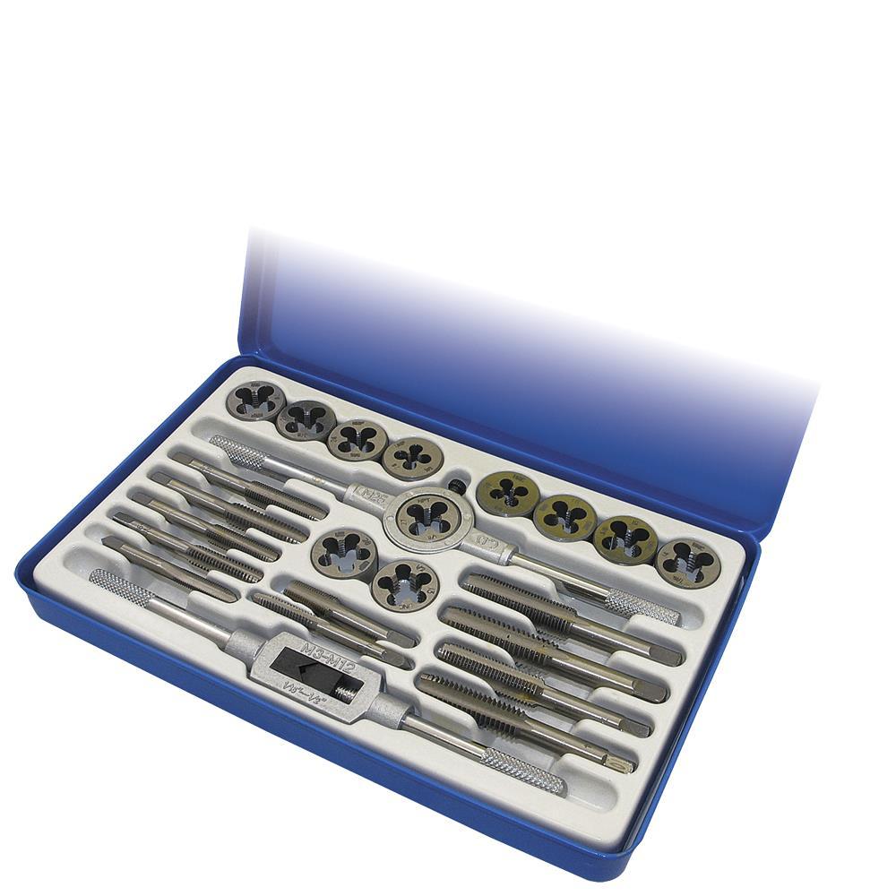 24-Piece SAE Alloy Tap and Die Set<span class=' ItemWarning' style='display:block;'>Item is usually in stock, but we&#39;ll be in touch if there&#39;s a problem<br /></span>