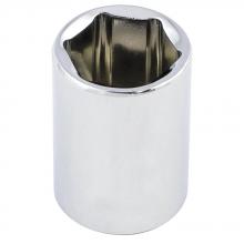 ITC 025310 - 3/8" DR x 10 mm Regular Chrome Socket - 6 Point