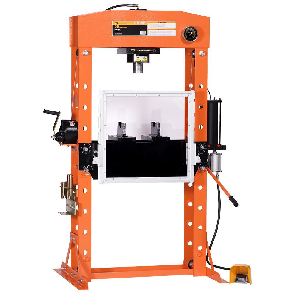 50 Ton Shop Press - Super Heavy Duty<span class=' ItemWarning' style='display:block;'>Item is usually in stock, but we&#39;ll be in touch if there&#39;s a problem<br /></span>
