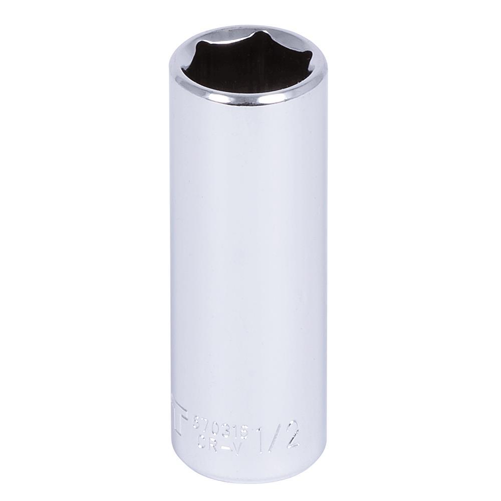 1/4&#34; DR x 1/2&#34; Deep Chrome Socket - 6 Point<span class=' ItemWarning' style='display:block;'>Item is usually in stock, but we&#39;ll be in touch if there&#39;s a problem<br /></span>
